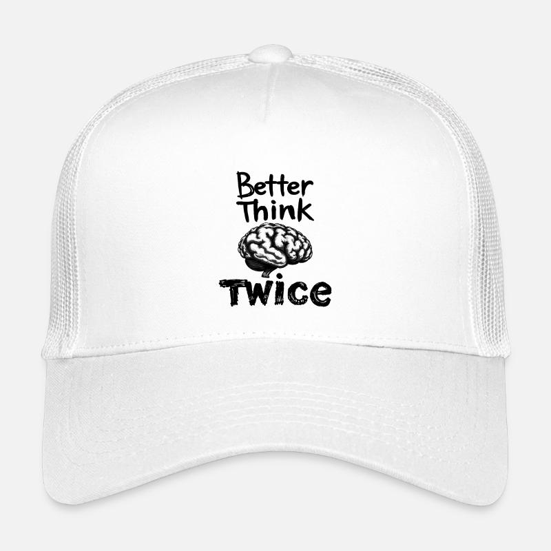 Besser zweimal Nachdenken Kinder Trucker-Cap