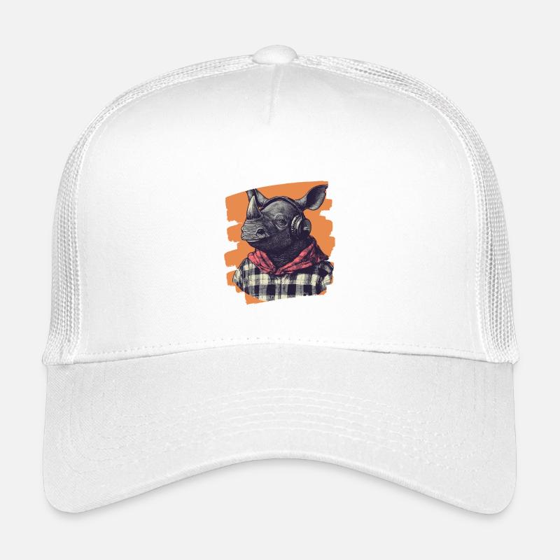 Rhinocéros Casquette trucker enfant