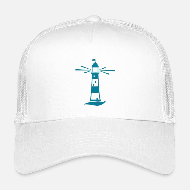 Leuchtturm Nordsee - Kinder Trucker-Cap - Weiß