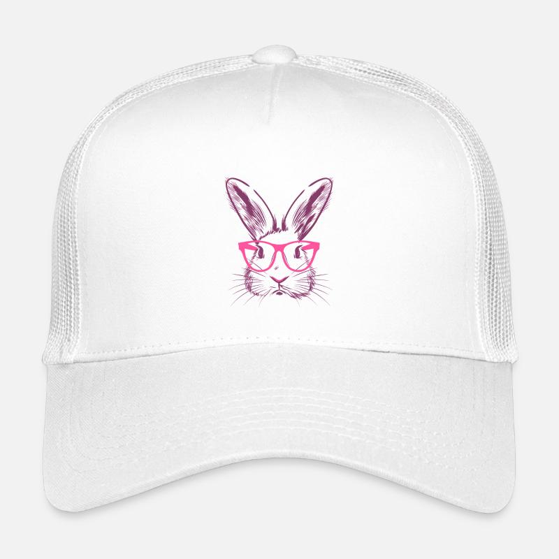 Rabbit Bunny Ears Glasses Bunny Bunny Gift Kids’ Trucker Cap