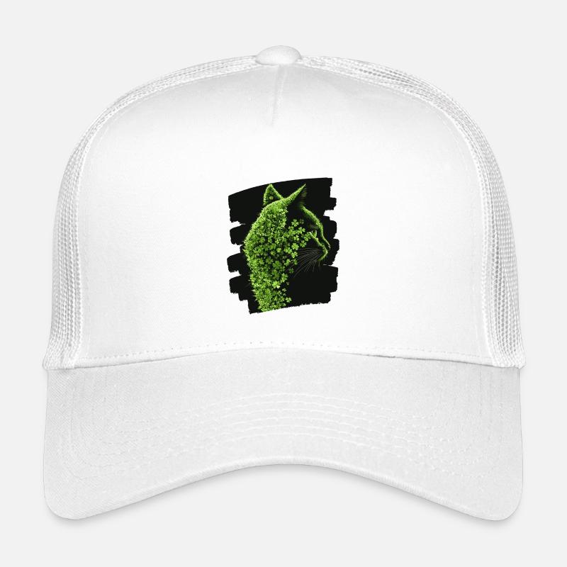 St Patrick's Day Cat Kids’ Trucker Cap