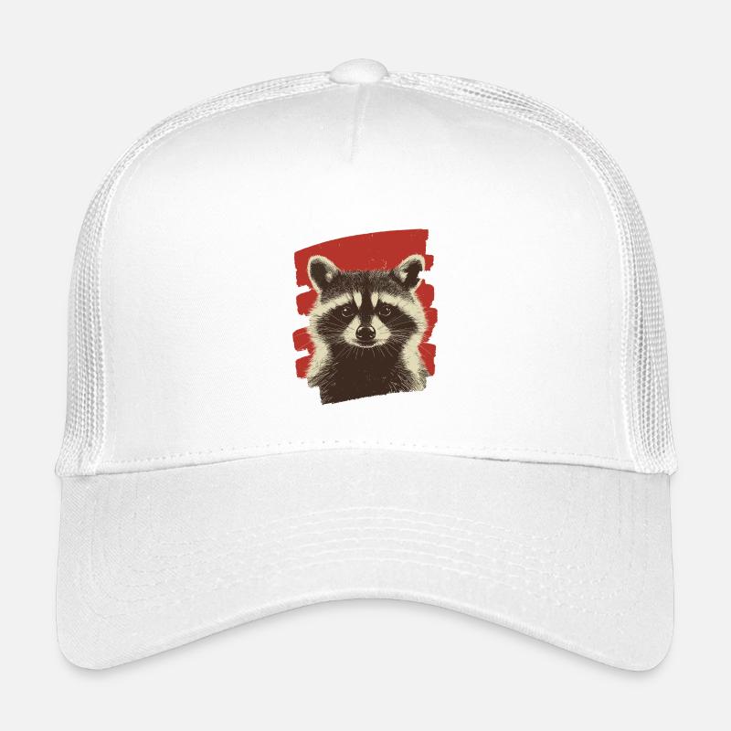 Raccoon Kids’ Trucker Cap