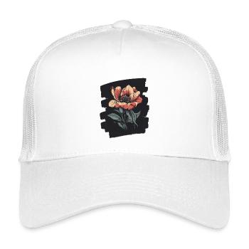 Printemps Printemps Début Fleur Fleurs - Casquette trucker enfant - blanc - Devant
