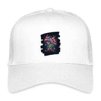 Printemps Printemps Début Fleur Fleurs - Casquette trucker enfant - blanc - Devant
