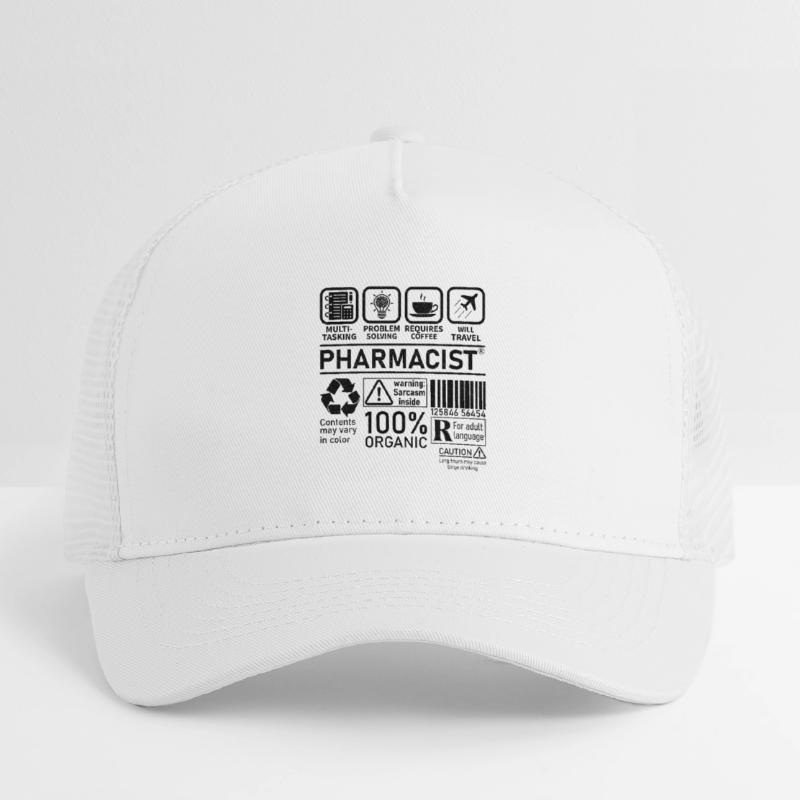 Pharmacist multi tasking problem solving Kinder Trucker-Cap