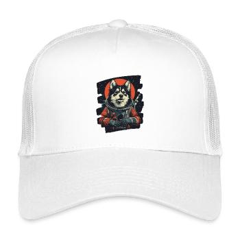 Husky Astronaut - Kids’ Trucker Cap - white - Front