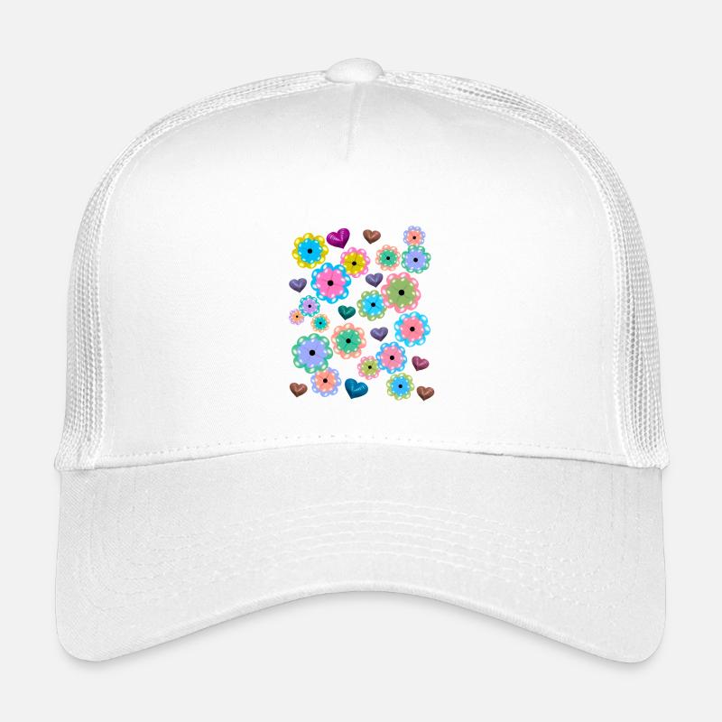 Spring Beginning Spring Flowers Flower Heart Hearts Kids’ Trucker Cap