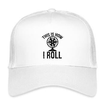 this is how I roll Table fan - Kids’ Trucker Cap - white - Front