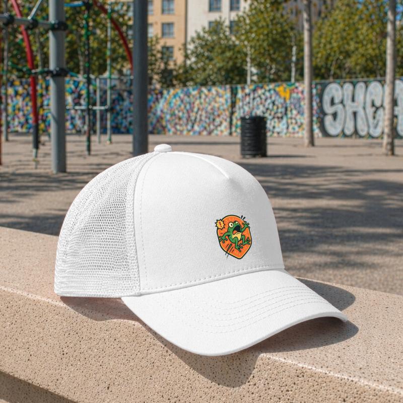 Panikfrosch-Abzeichen Kinder Trucker-Cap