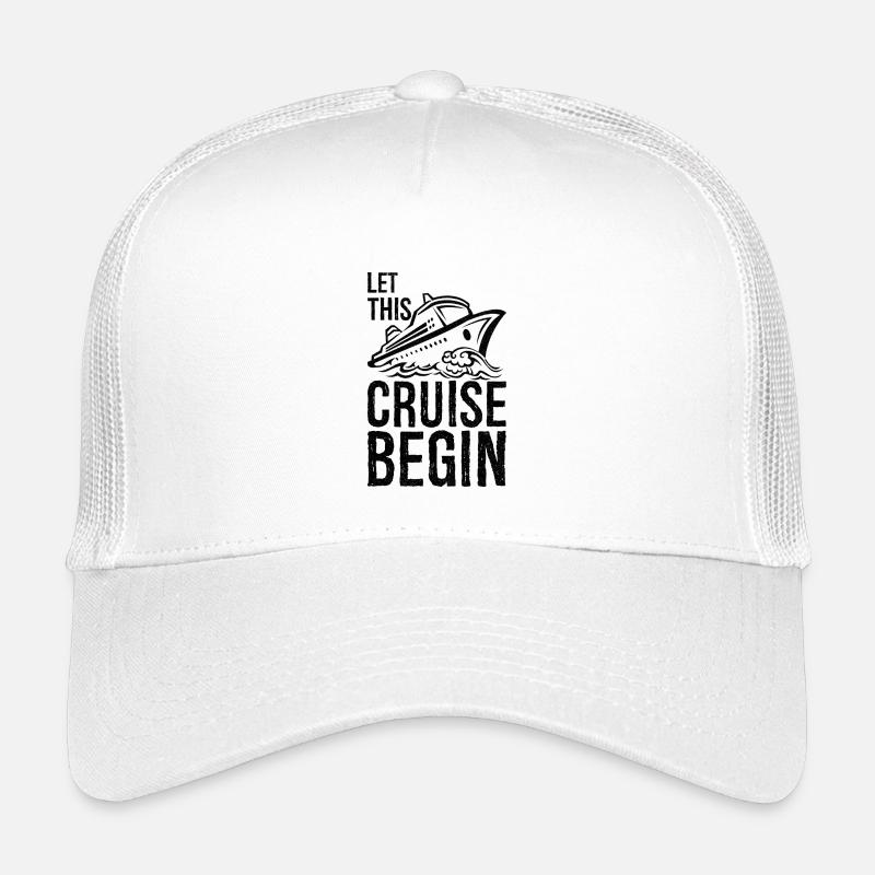 Lassen Sie diese Kreuzfahrt beginnen - Kinder Trucker-Cap - Weiß
