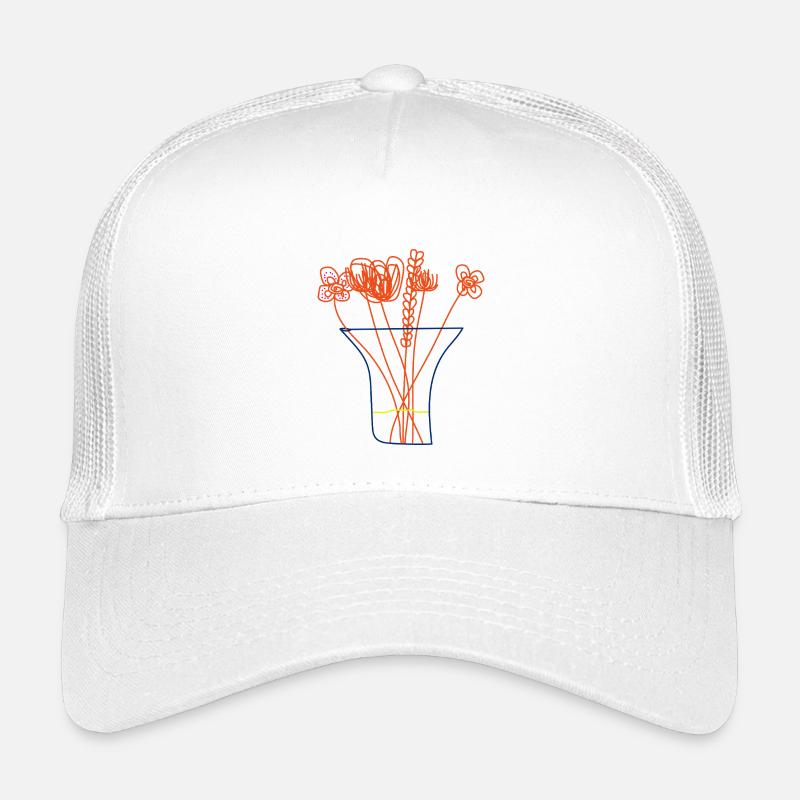 Bouquet Minimaliste – Fleurs dans un Vase Casquette trucker enfant