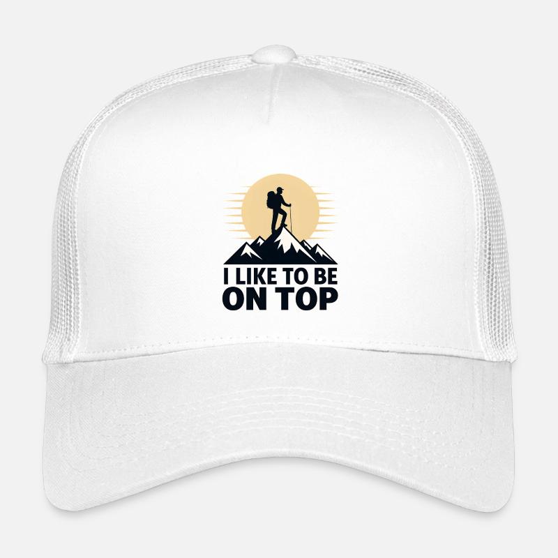 Ich mag es, oben zu sein - Kinder Trucker-Cap - Weiß