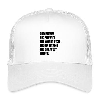 Parfois, les personnes ayant le pire passé finissent par avoir - Casquette trucker enfant - blanc - Devant