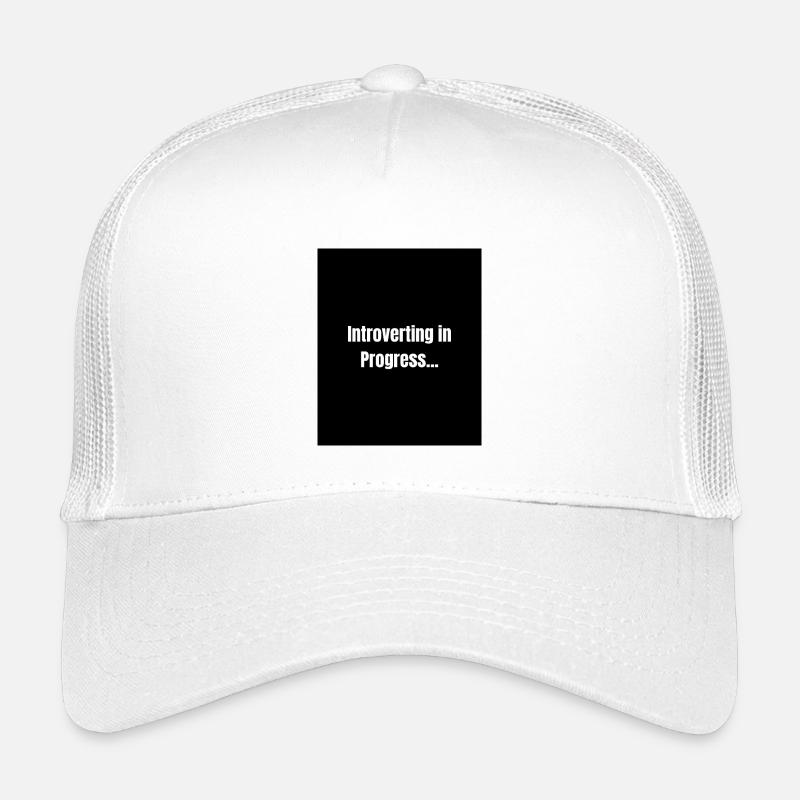 Introvertiert – Ruhemodus EIN - Kinder Trucker-Cap - Weiß