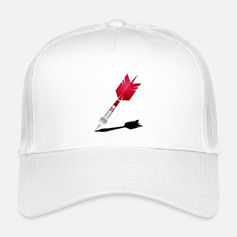 Roter Dartpfeil mit Schatten Kinder Trucker-Cap