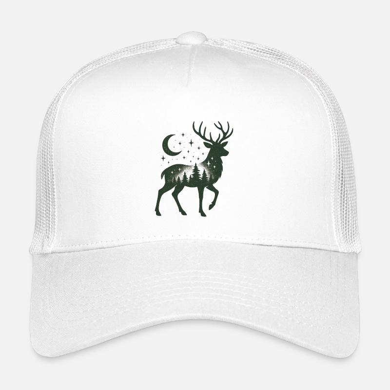 Star Forest Deer Silhouette Kids’ Trucker Cap