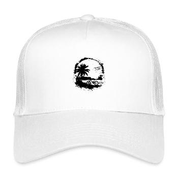 Dessin VTT - Casquette trucker enfant - blanc - Devant
