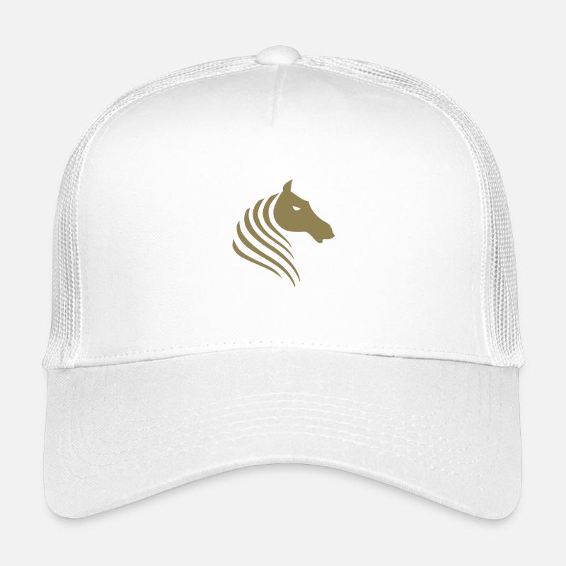 Portrait minimaliste de silhouette de tête de cheval Casquette trucker enfant