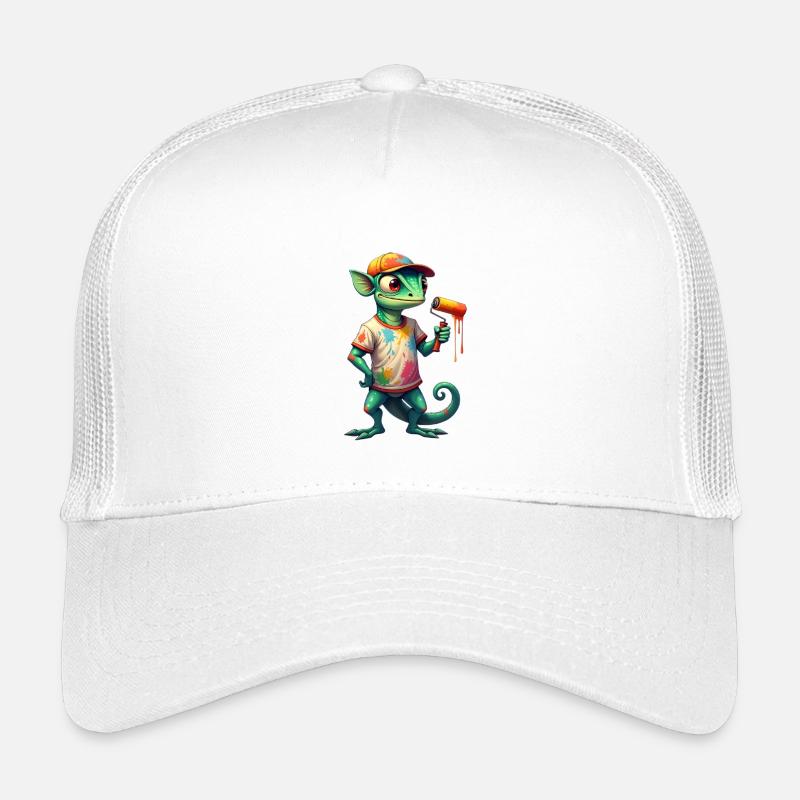 Caméléon en tant que peintre Casquette trucker enfant