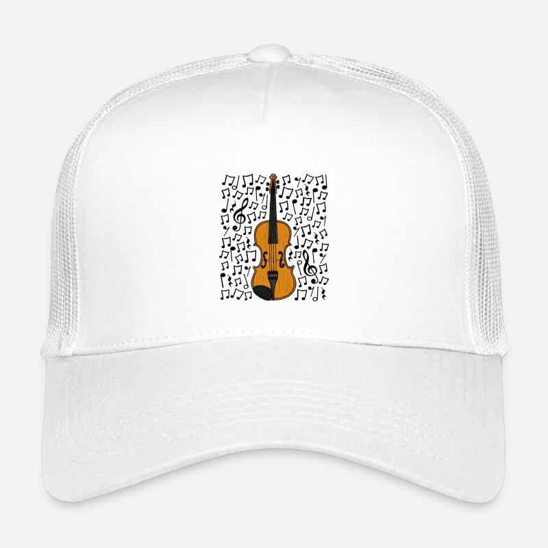 Violin Musical Notes Violinist String Musician Kids’ Trucker Cap