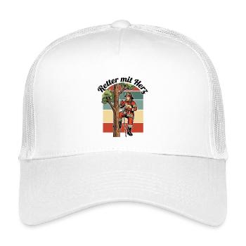 Retter mit Herz - Kinder Trucker-Cap - Weiß - Vorne