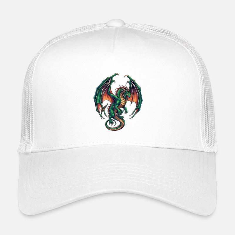 Drachen - Kinder Trucker-Cap - Weiß
