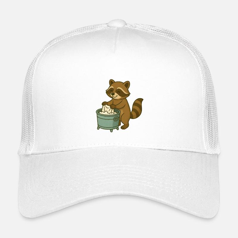 Süßer Waschbär mit Seifenschaum Kinder Trucker-Cap
