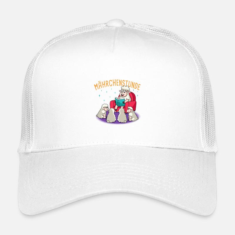 Schafe Märchenstunde  Bücher Lesen Schaf  Kinder Trucker-Cap