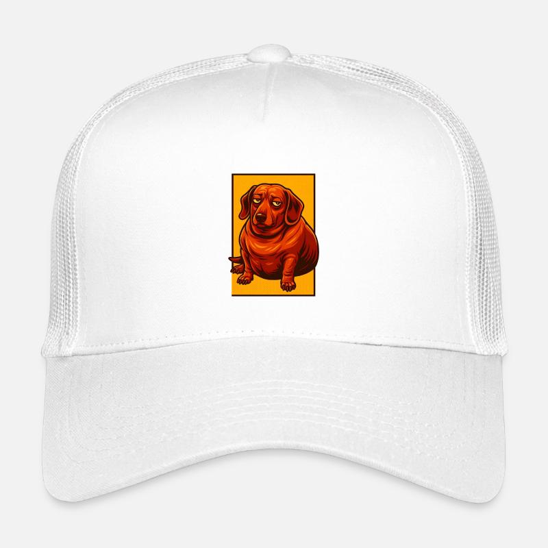 Teckel expressif Pop Art, Amoureux des chiens potelés Casquette trucker enfant
