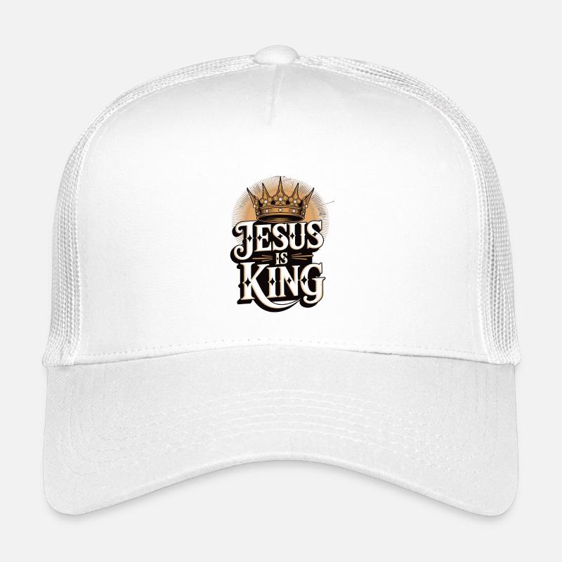 Jesus as King with Crown Design Kids’ Trucker Cap