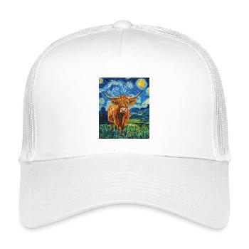 Vache des Highlands - Casquette trucker enfant - blanc - Devant