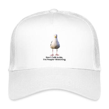 Humorvolles Möwen-Phrasen-T-Shirt-Design - Kinder Trucker-Cap - Weiß - Vorne