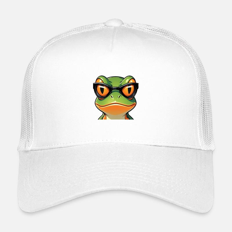 Cool frog with sunglasses Kids’ Trucker Cap