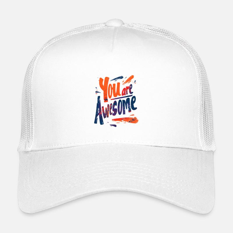 Du bist großartig - Kinder Trucker-Cap - Weiß