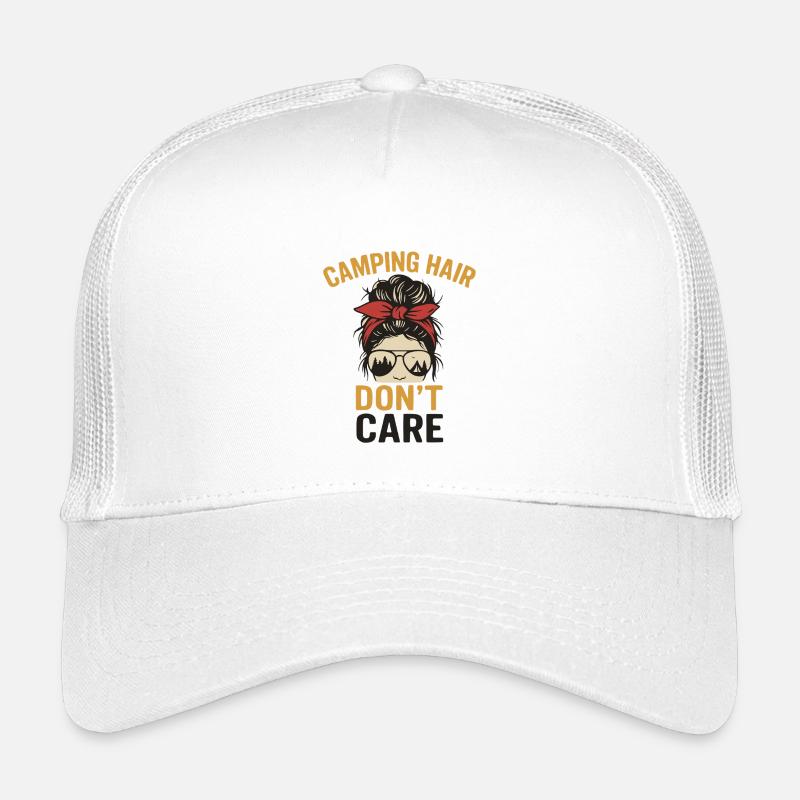 Cheveux de camping - Illustration sans soin Casquette trucker enfant