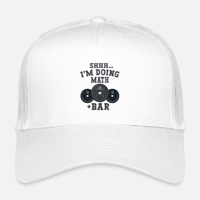 Shhh I'm Doing Math Weight Power Lifting Workout  Kinder Trucker-Cap