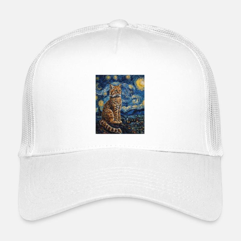 Luchs Van Gogh Style Starry  Kinder Trucker-Cap