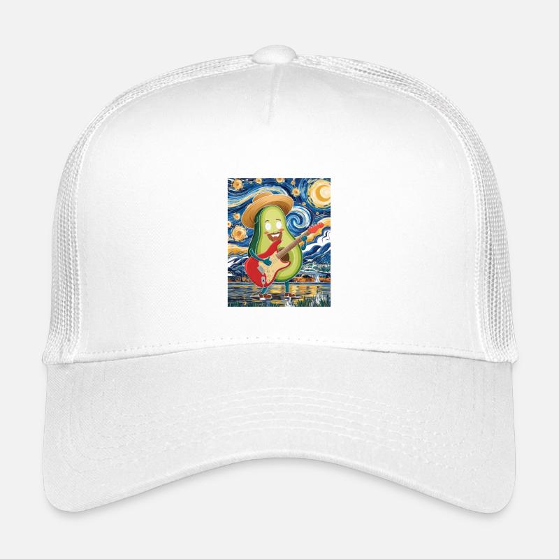 Avocado Musiker im Impressionstil Kinder Trucker-Cap