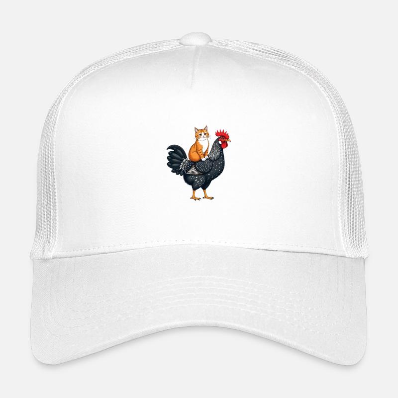 Fantasy Creature Bird Chicken and Cat Kids’ Trucker Cap