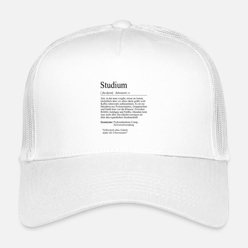 University Saying "Study" Student Gift, Students Kids’ Trucker Cap