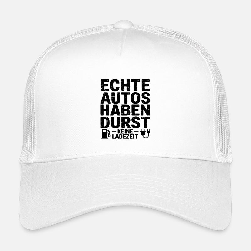Les vraies voitures ont soif, pas de temps de charge Casquette trucker enfant