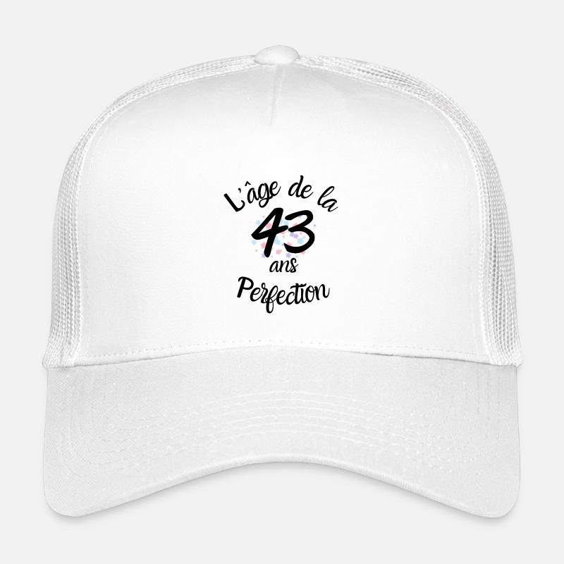 43 ans, l'âge de la perfection Casquette trucker enfant
