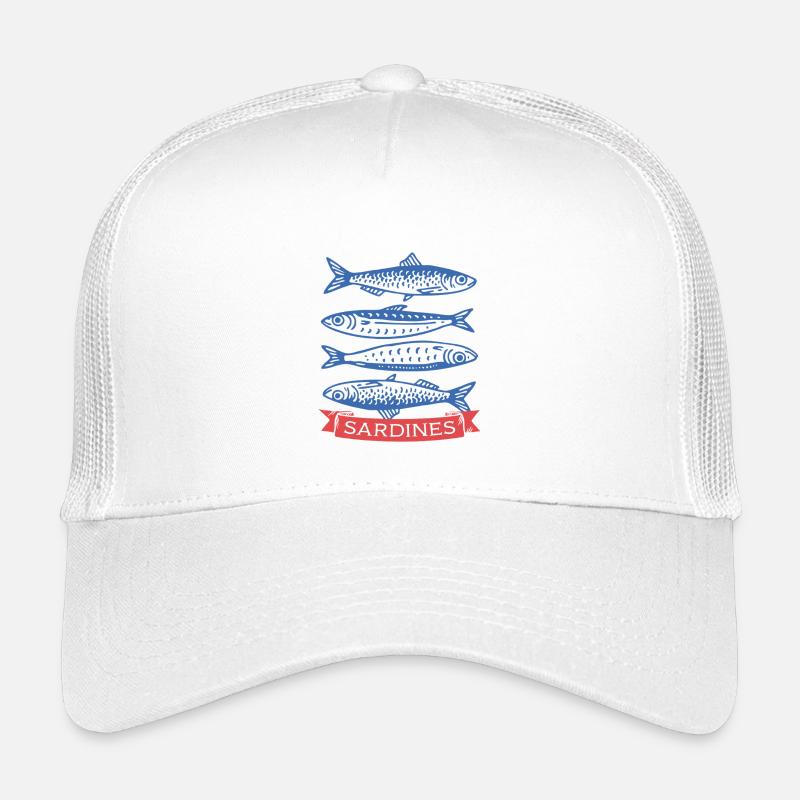 Sardinen - Kinder Trucker-Cap - Weiß