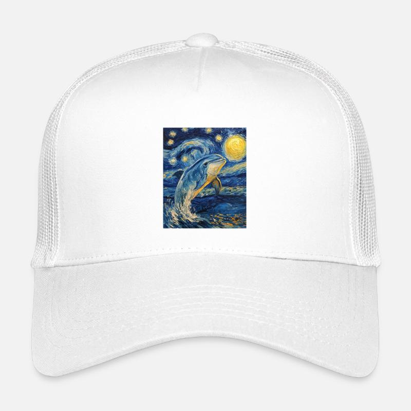Delfin Van Gogh Style Starry Kids’ Trucker Cap