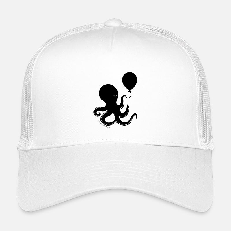 Cursed Octopus – Unhinged Dark Humor Sea Creature  Kinder Trucker-Cap