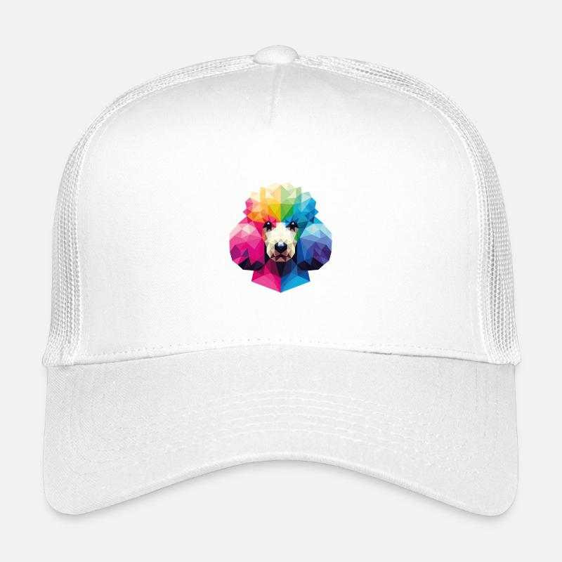 Caniche coloré de style polygonal géométrique Casquette trucker enfant