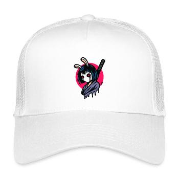 Masques de lapin Guerrier samouraï - Casquette trucker enfant - blanc - Devant