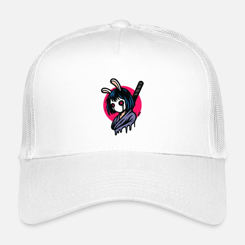 Häschen Masken Samurai Kriegerin Kinder Trucker-Cap