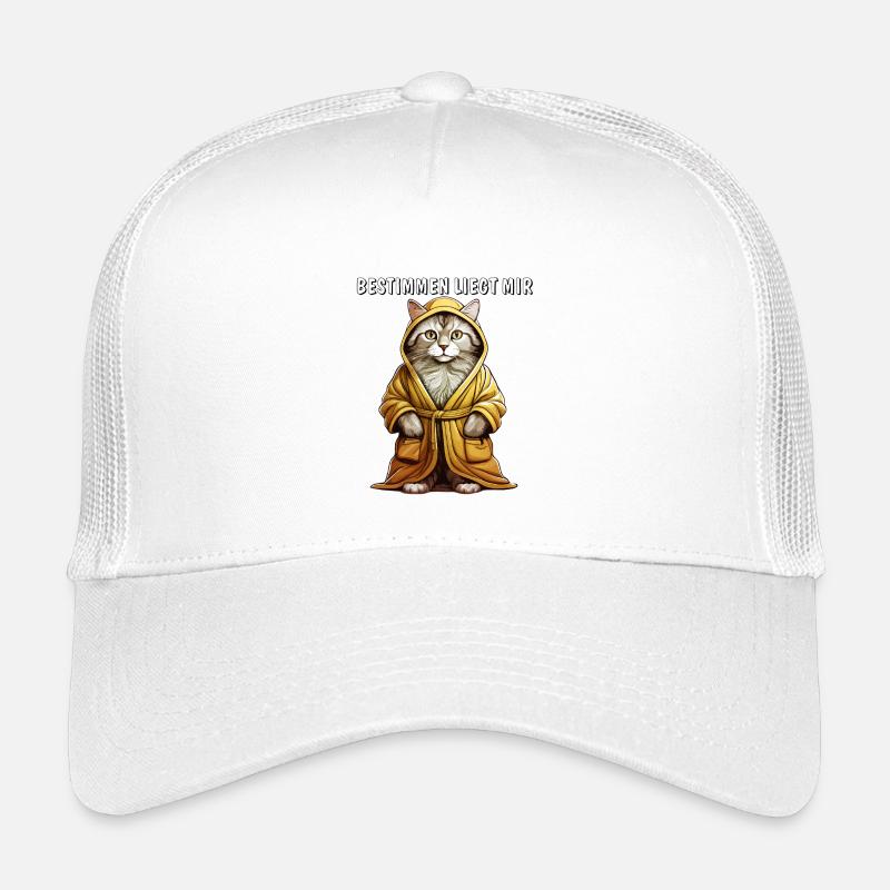 CAT BATHROBE DETERMINING IS MY KEY Kids’ Trucker Cap