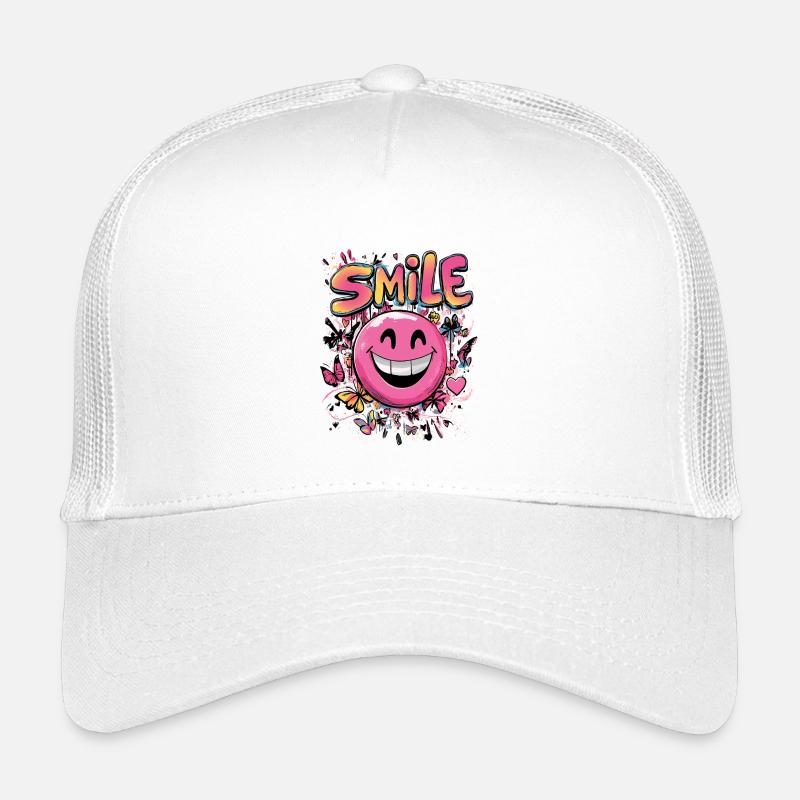 Smile crazy Graffity art style pink Kinder Trucker-Cap